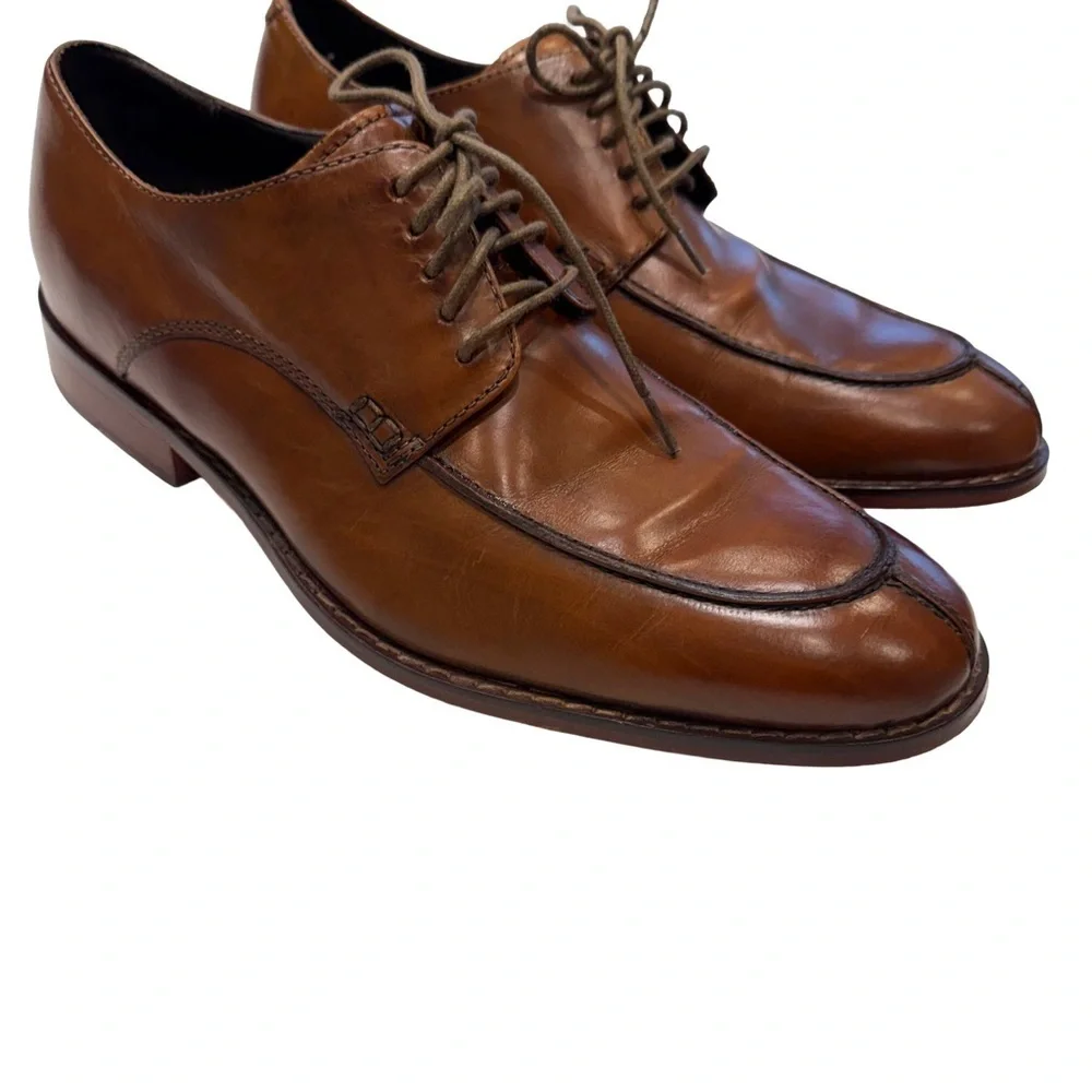 Cole Haan Oxford Brown Leather Colton Air Split Toe Oxford Shoes Size 8M